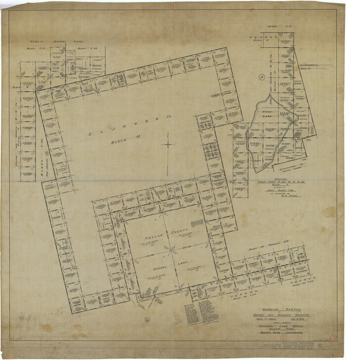 69303, Gaines County Working Sketch 3, General Map Collection