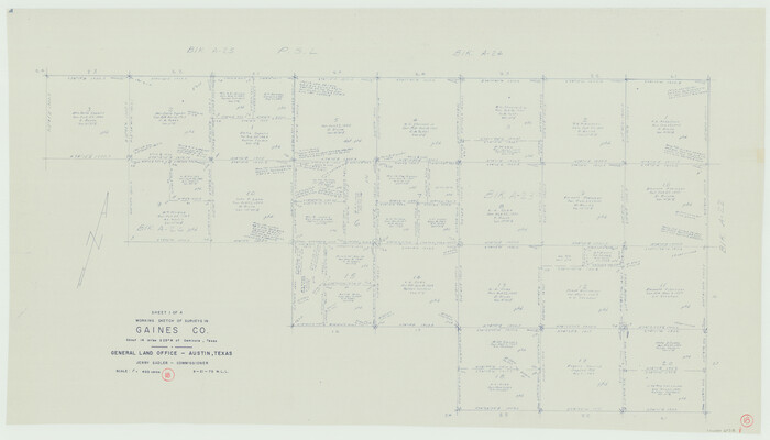 69318, Gaines County Working Sketch 18, General Map Collection