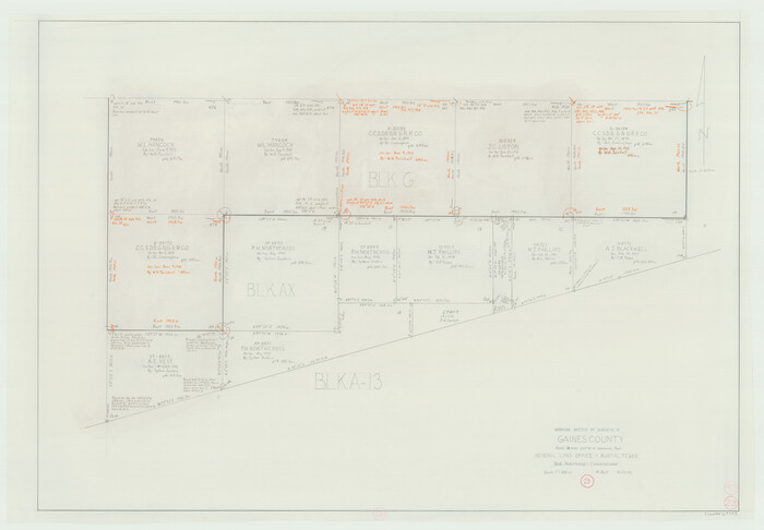 69323, Gaines County Working Sketch 23, General Map Collection