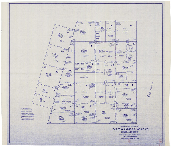 69326, Gaines County Working Sketch 26, General Map Collection
