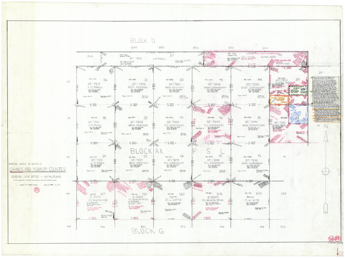 69329, Gaines County Working Sketch 29, General Map Collection
