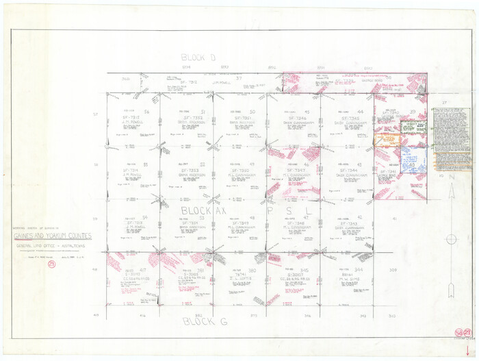 69329, Gaines County Working Sketch 29, General Map Collection