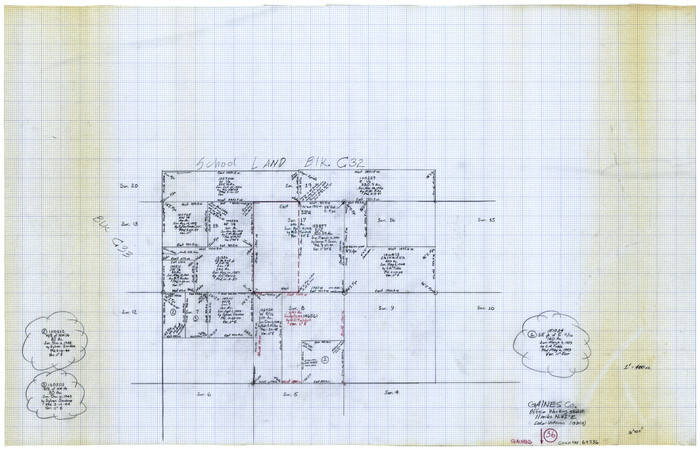 69336, Gaines County Working Sketch 36, General Map Collection
