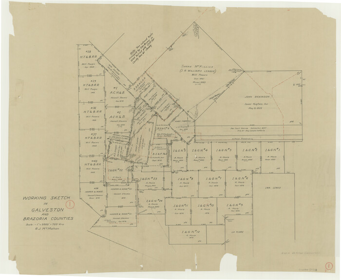 69338, Galveston County Working Sketch 1, General Map Collection