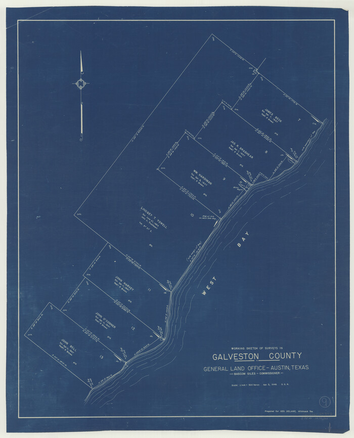 69346, Galveston County Working Sketch 9, General Map Collection