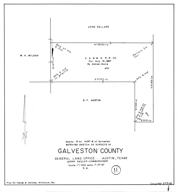 69348, Galveston County Working Sketch 11, General Map Collection