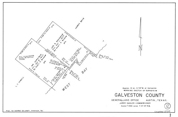 69349, Galveston County Working Sketch 12, General Map Collection
