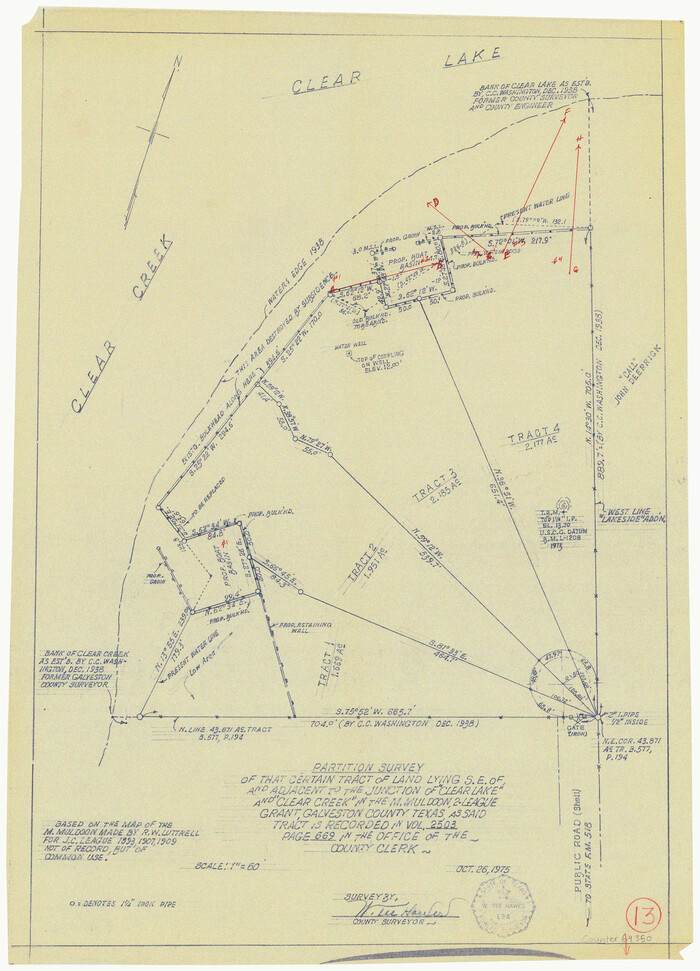 69350, Galveston County Working Sketch 13, General Map Collection
