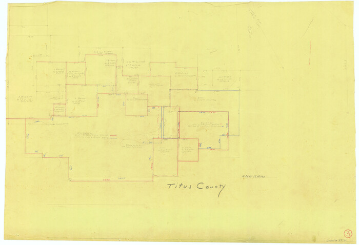 69364, Titus County Working Sketch 3, General Map Collection