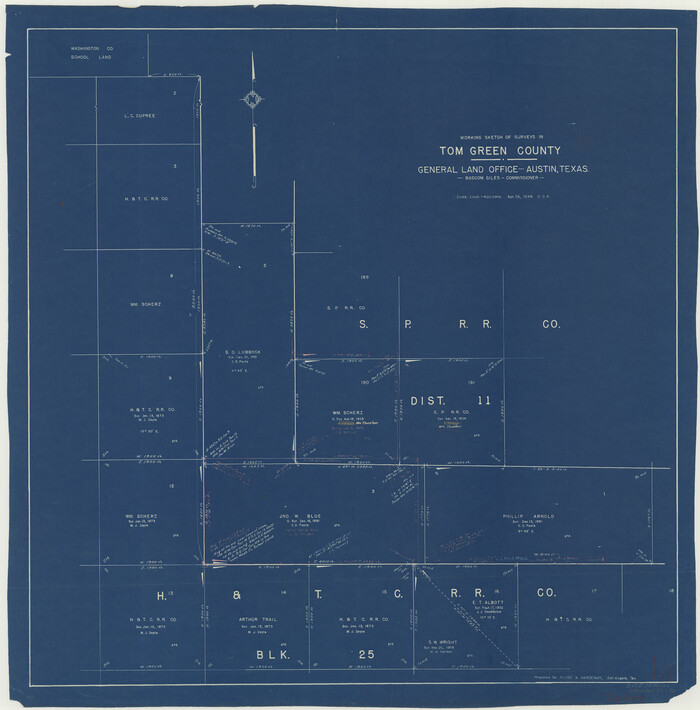 69376, Tom Green County Working Sketch 7, General Map Collection