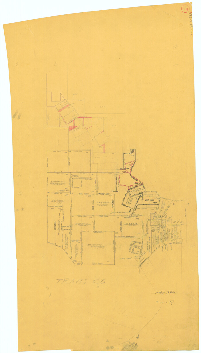69385, Travis County Working Sketch 1, General Map Collection