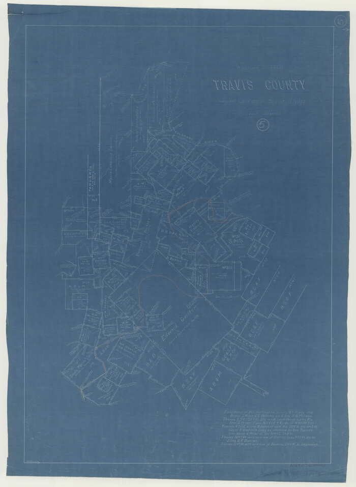 69389, Travis County Working Sketch 5, General Map Collection