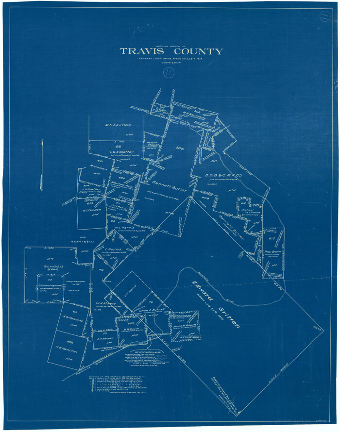 69395, Travis County Working Sketch 11, General Map Collection