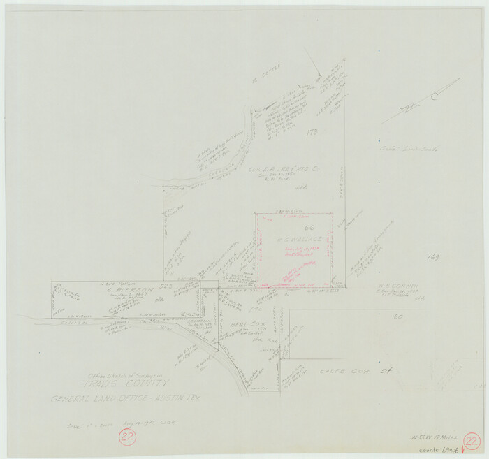 69406, Travis County Working Sketch 22, General Map Collection