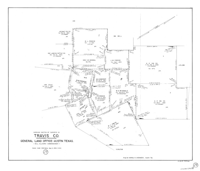69413, Travis County Working Sketch 29, General Map Collection