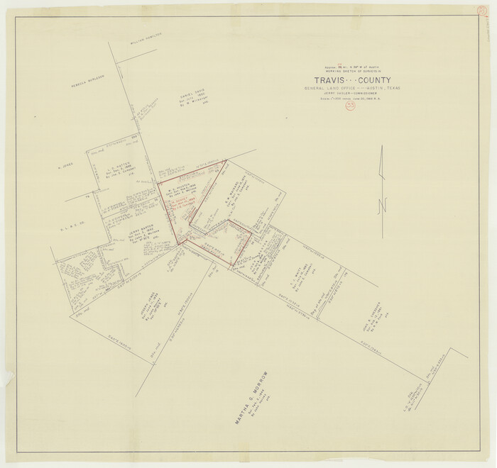 69417, Travis County Working Sketch 33, General Map Collection