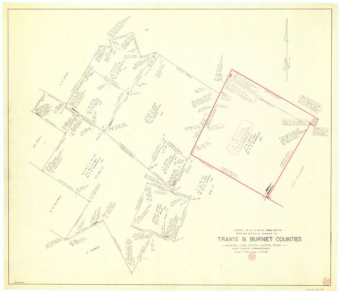 69419, Travis County Working Sketch 35, General Map Collection