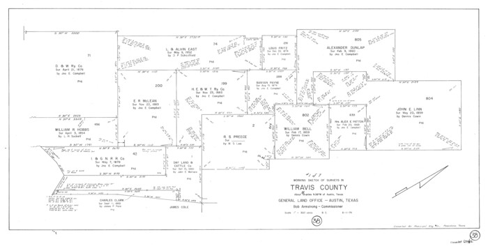 69422, Travis County Working Sketch 38, General Map Collection