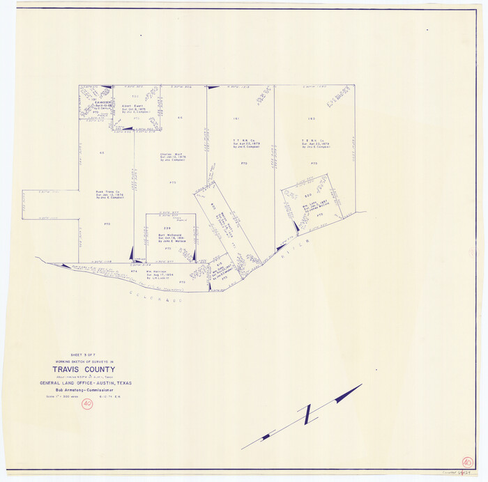 69424, Travis County Working Sketch 40, General Map Collection