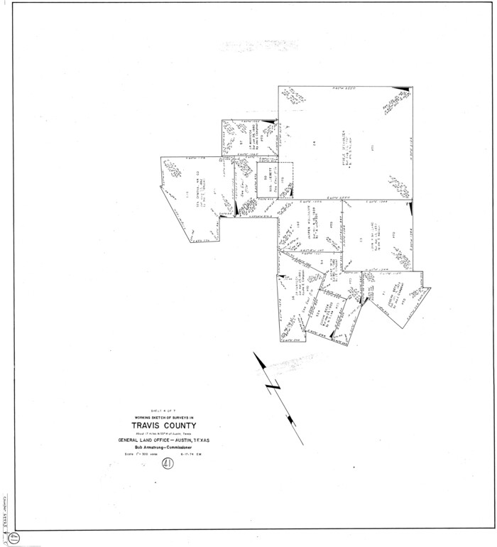 69425, Travis County Working Sketch 41, General Map Collection