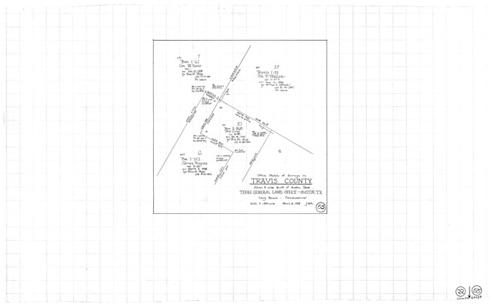 69439, Travis County Working Sketch 55, General Map Collection