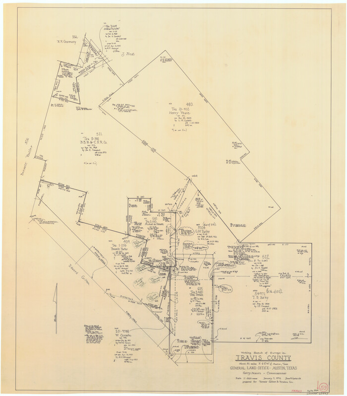 69443, Travis County Working Sketch 59, General Map Collection