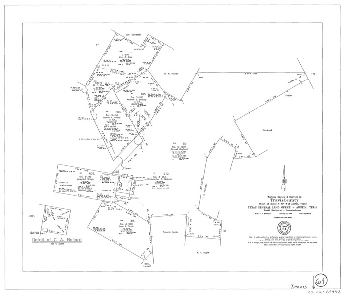 69448, Travis County Working Sketch 64, General Map Collection