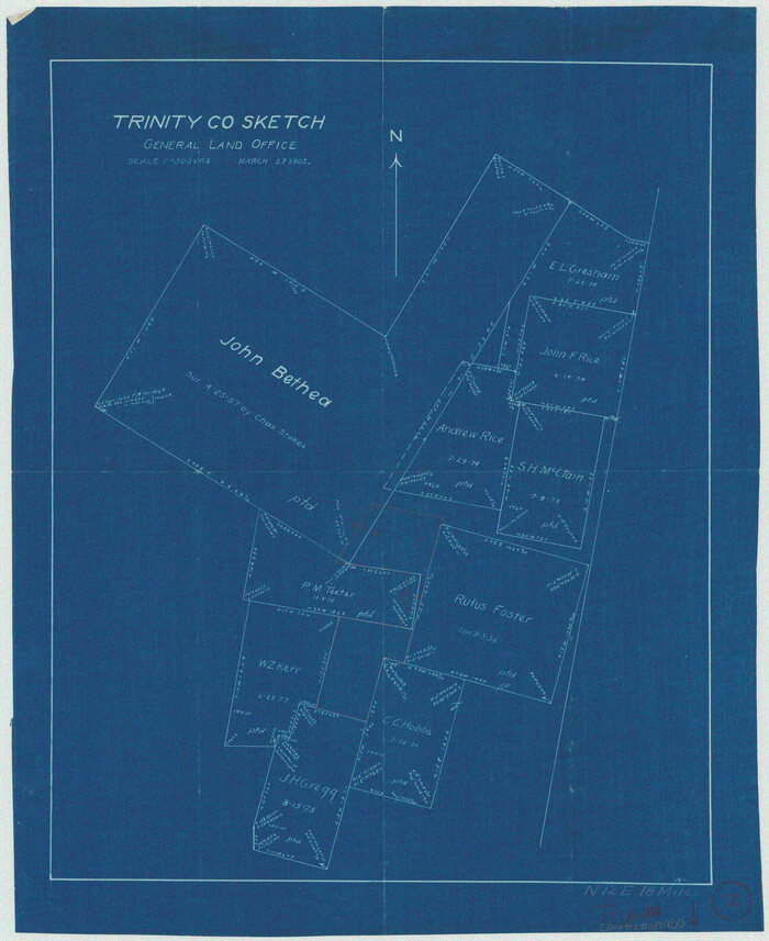 69450, Trinity County Working Sketch 2, General Map Collection