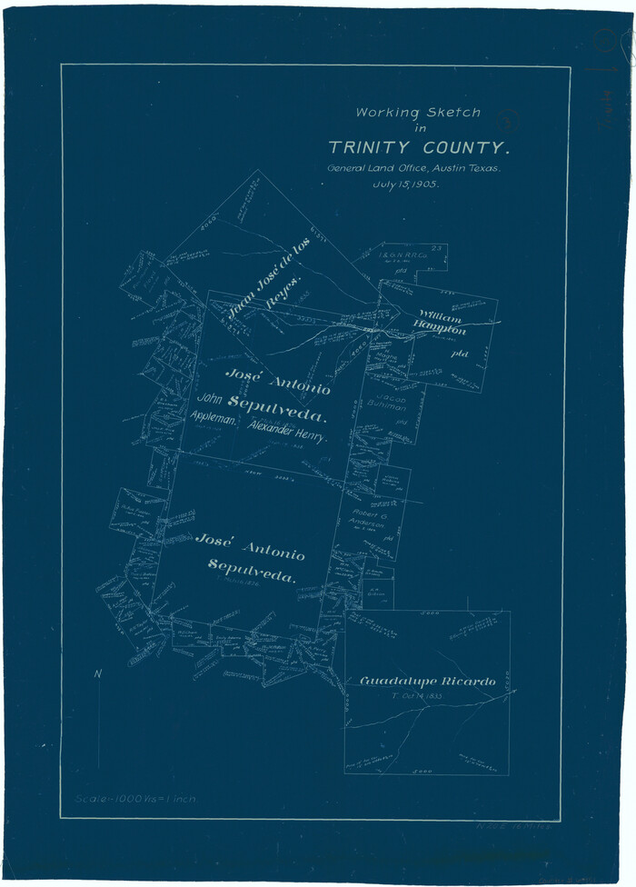 69451, Trinity County Working Sketch 3, General Map Collection