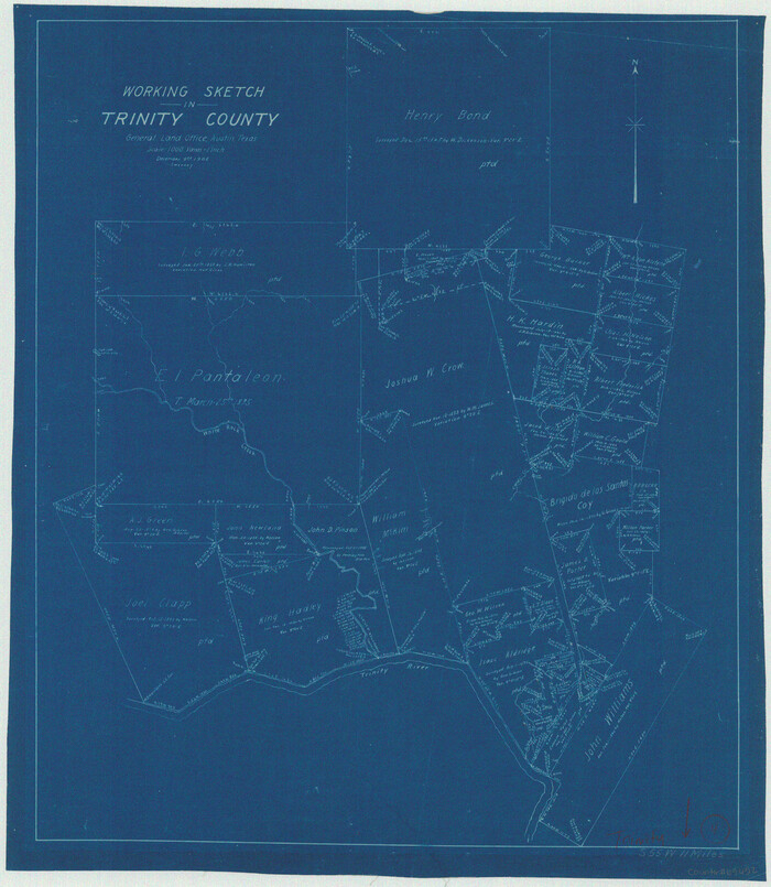 69452, Trinity County Working Sketch 4, General Map Collection