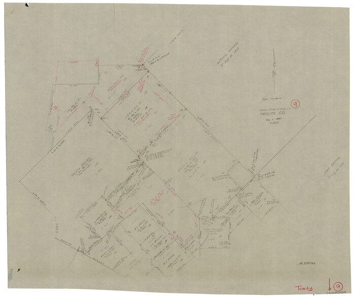 69458, Trinity County Working Sketch 9, General Map Collection