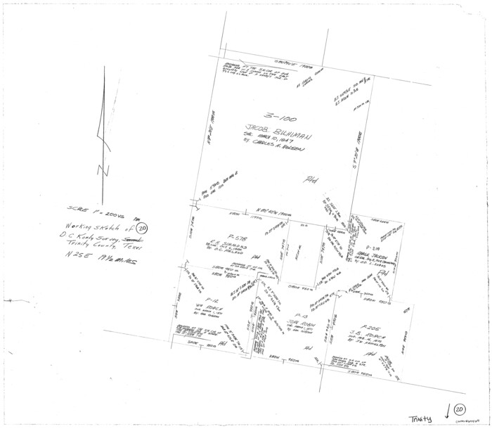 69469, Trinity County Working Sketch 20, General Map Collection