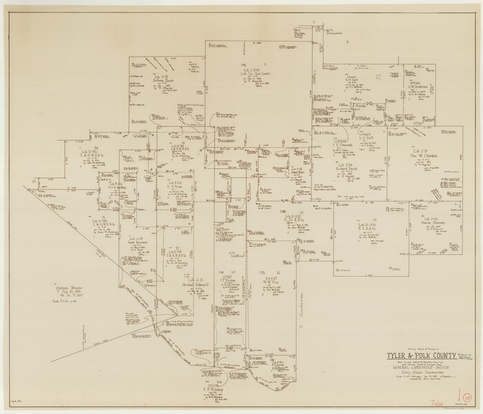69494, Tyler County Working Sketch 24, General Map Collection