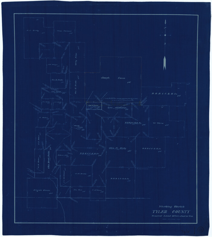 69495, Tyler County Working Sketch 25, General Map Collection