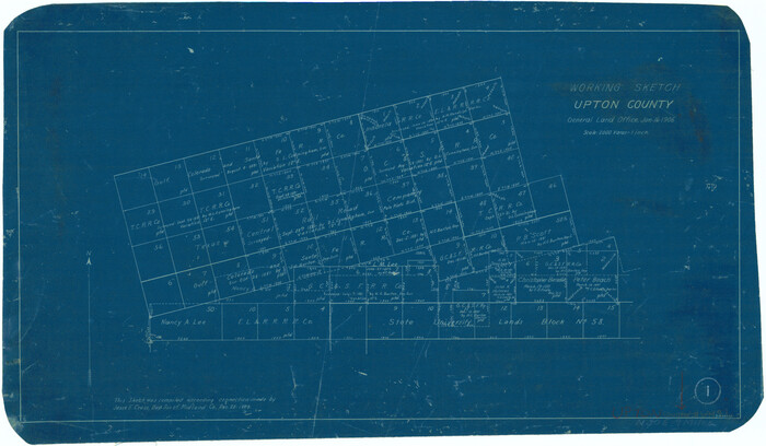69497, Upton County Working Sketch 1, General Map Collection