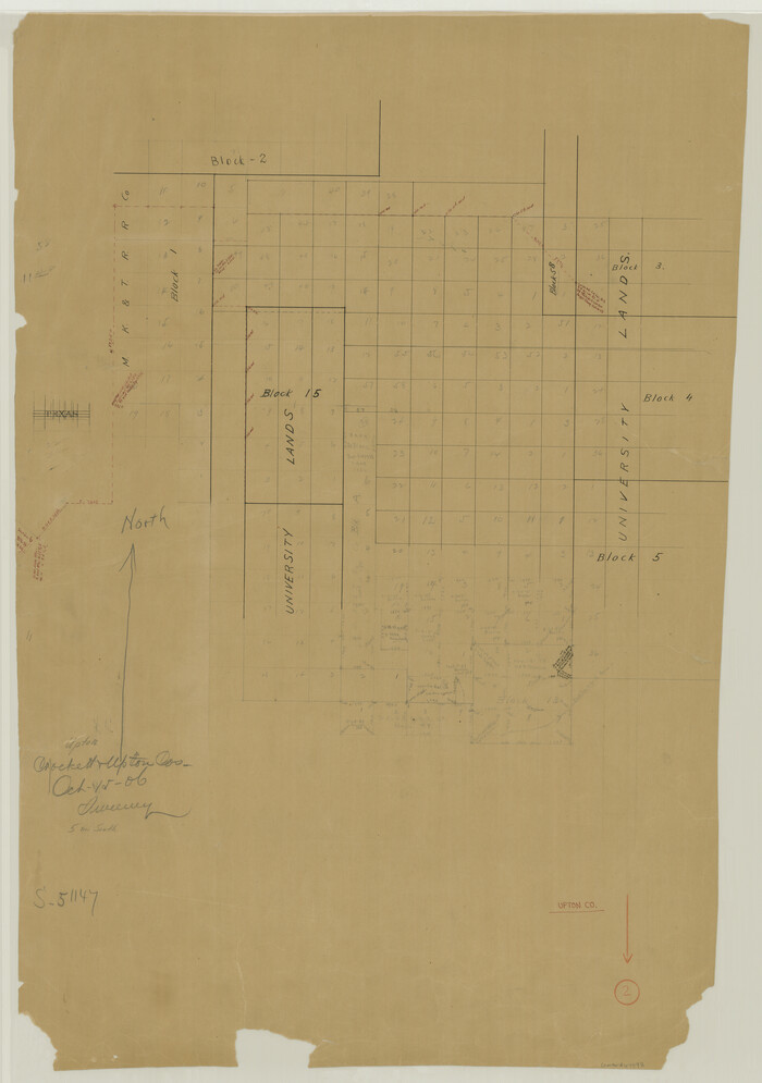 69498, Upton County Working Sketch 2, General Map Collection