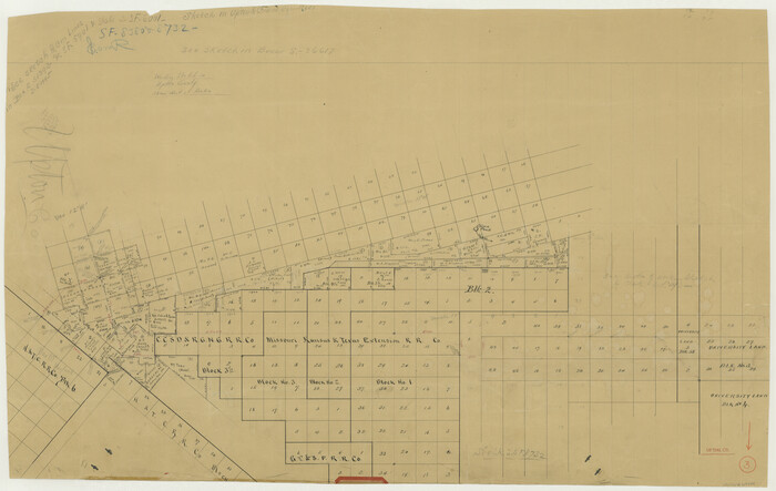 69499, Upton County Working Sketch 3, General Map Collection