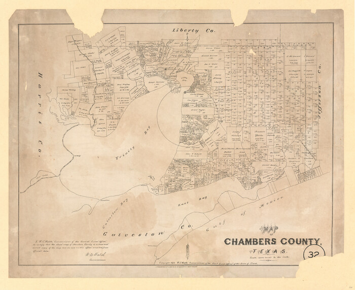 695, Map of Chambers County, Texas