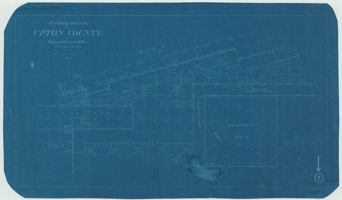 69501, Upton County Working Sketch 5, General Map Collection