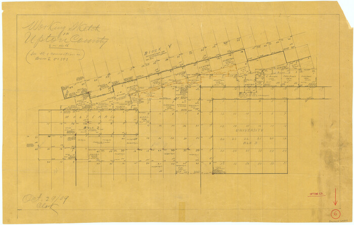 69502, Upton County Working Sketch 6, General Map Collection