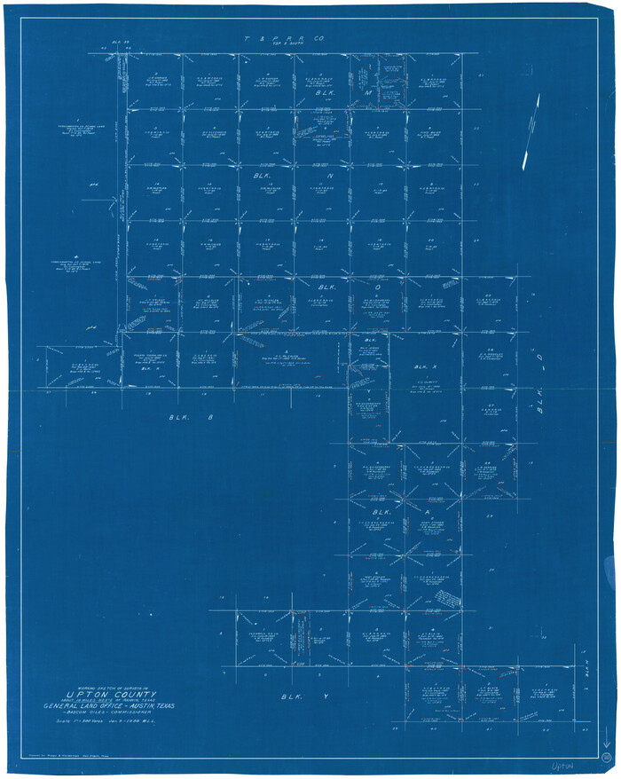 69516, Upton County Working Sketch 20, General Map Collection
