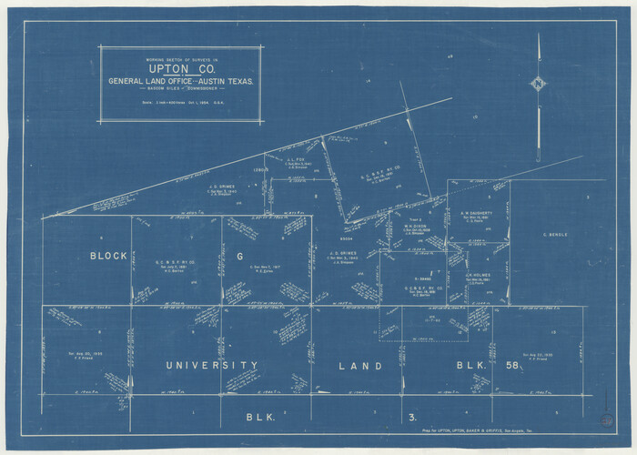69523, Upton County Working Sketch 27, General Map Collection