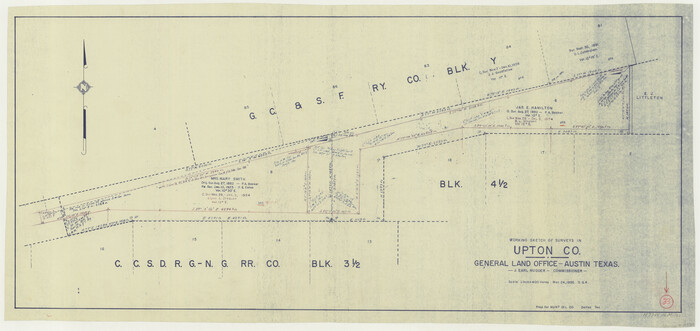 69529, Upton County Working Sketch 33, General Map Collection