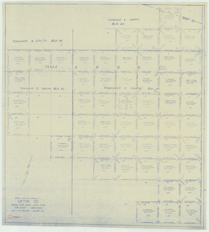 69533, Upton County Working Sketch 37, General Map Collection