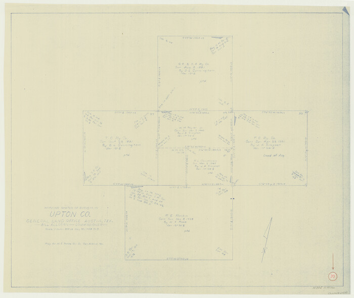 69535, Upton County Working Sketch 39, General Map Collection