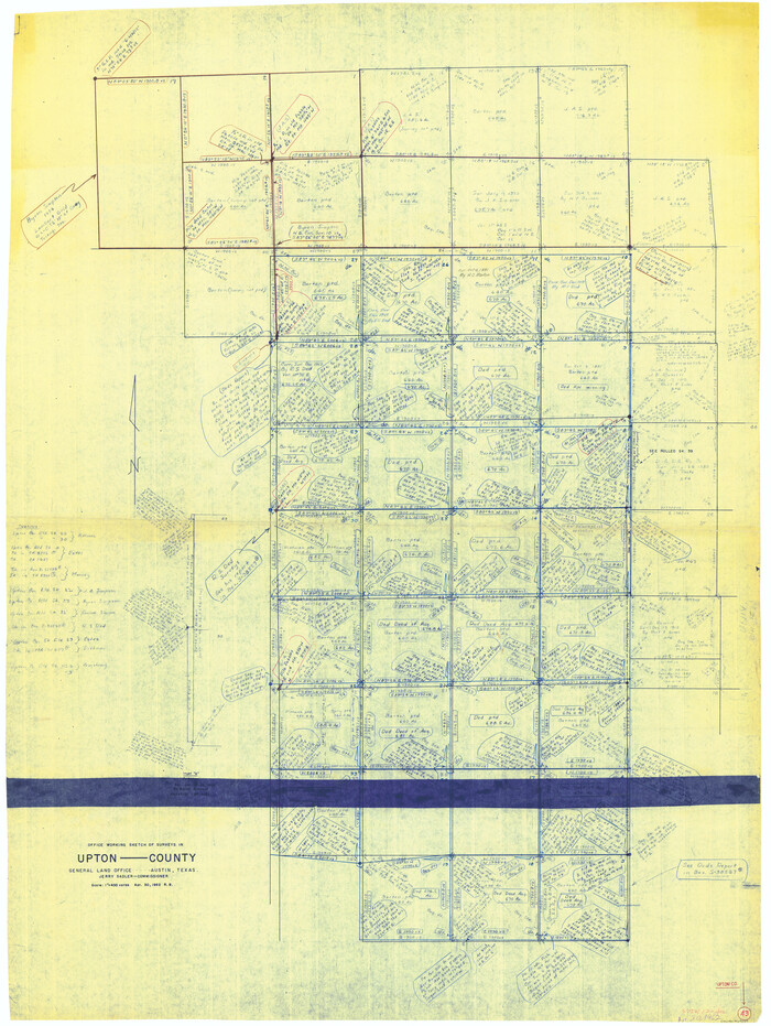 69539, Upton County Working Sketch 43, General Map Collection