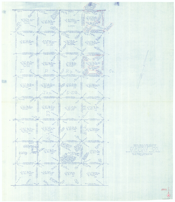 69541, Upton County Working Sketch 45, General Map Collection