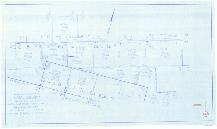 69546, Upton County Working Sketch 49B, General Map Collection