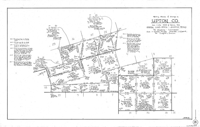 69548, Upton County Working Sketch 51, General Map Collection