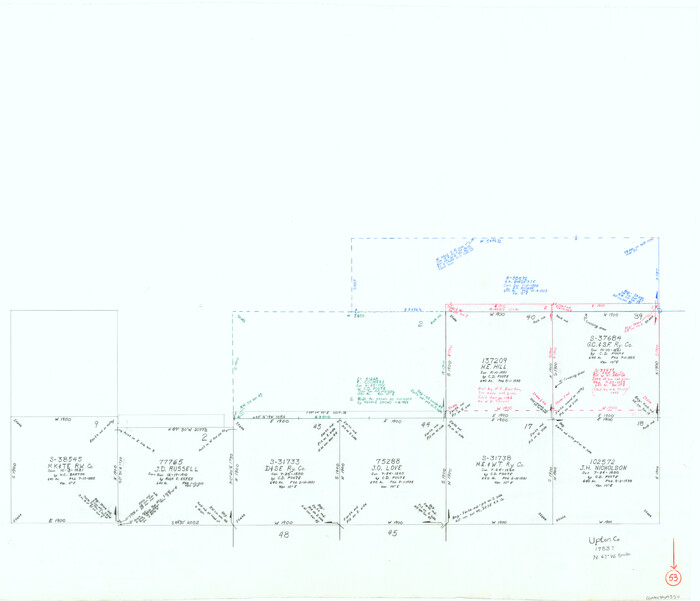 69550, Upton County Working Sketch 53, General Map Collection